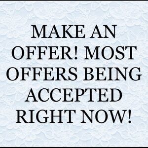 Feel free to make an offer, I’ll probably accept it